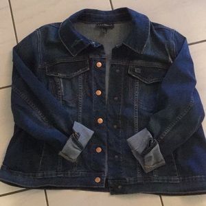 Distress Lane Bryant denim jacket